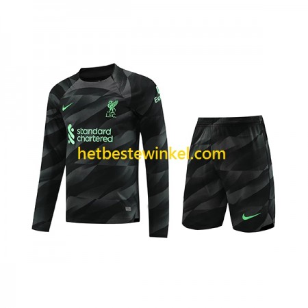 Liverpool Voetbalshirts Doelman Kind Uit 2023-24 - LS